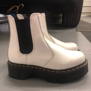 White Doc Marten boots